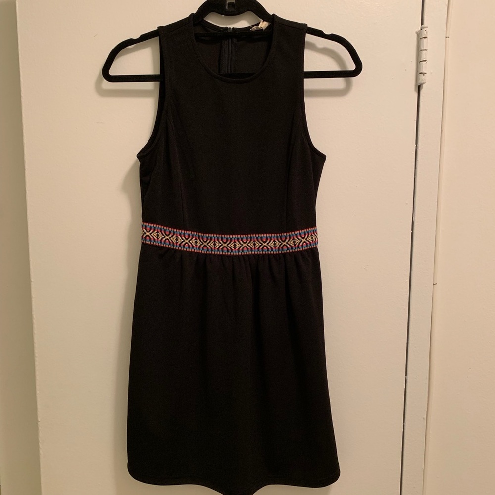 Cotton Candy Dress with Aztec Trim